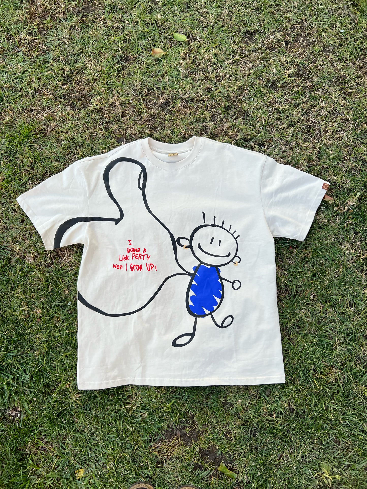 "I WANA B LIEK PERTY" TEE